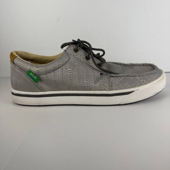 Twisted X Hooey Loper Shoes Mens Size 13 Western Gray Loafer Lace up MHYC009 - Picture 1 of 8